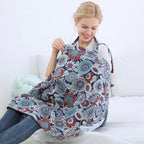 Breathable Cotton Baby Feeding Nursing Cover Mummy Breastfeeding Cover Poncho Shawl Stroller Blanket - Little Kooma