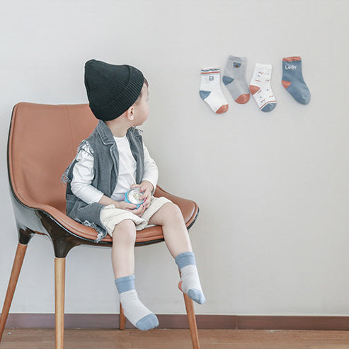 Baby Kid Ankle Socks 5 Pairs Pack - Little Kooma