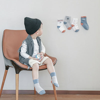 Baby Kid Ankle Socks 5 Pairs Pack - Little Kooma