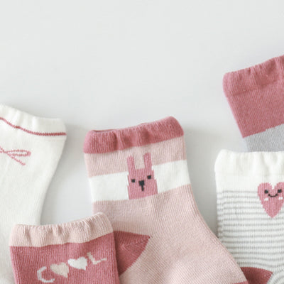Baby Kid Ankle Socks 5 Pairs Pack - Little Kooma