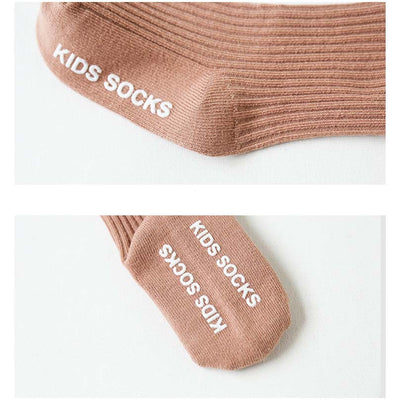 Baby Girl Ruffled Lace Cuffs Long Socks Anti-slip - Little Kooma