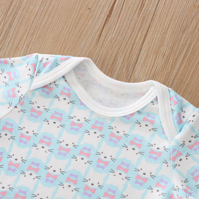 Baby Girl Long Sleeve Bodysuit Cats 3 Pack - Little Kooma