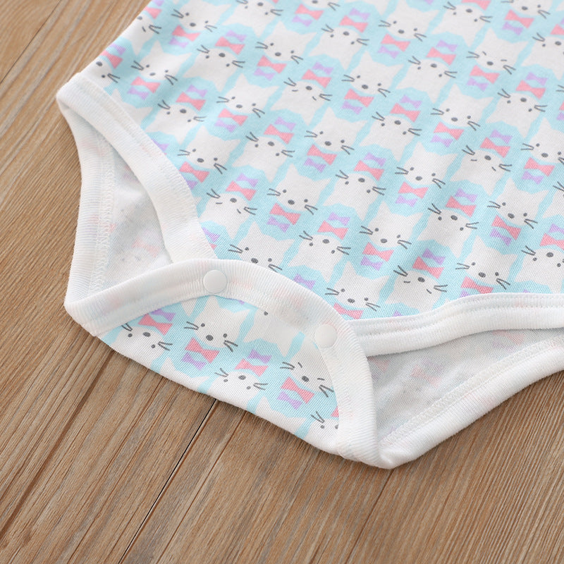 Baby Girl Long Sleeve Bodysuit Cats 3 Pack - Little Kooma