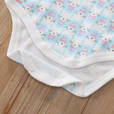 Baby Girl Long Sleeve Bodysuit Cats 3 Pack - Little Kooma