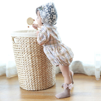 Baby Kid Girls Agaric Trim Cuffs Lace Socks 5 Pairs Pack - Little Kooma