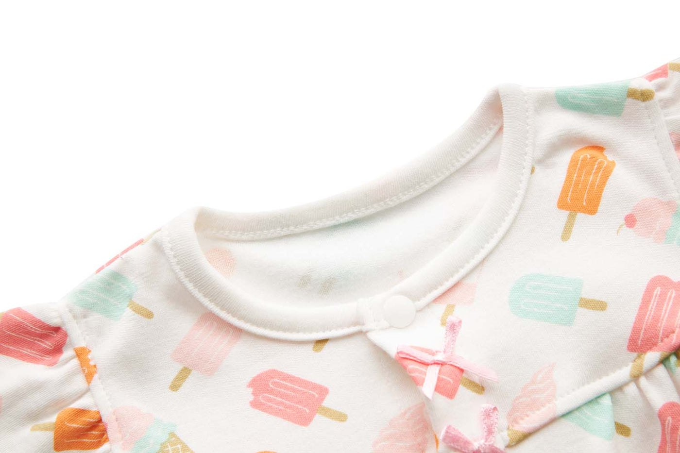 Baby Girl White w Popsicles Romper - Little Kooma