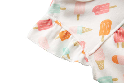 Baby Girl White w Popsicles Romper - Little Kooma