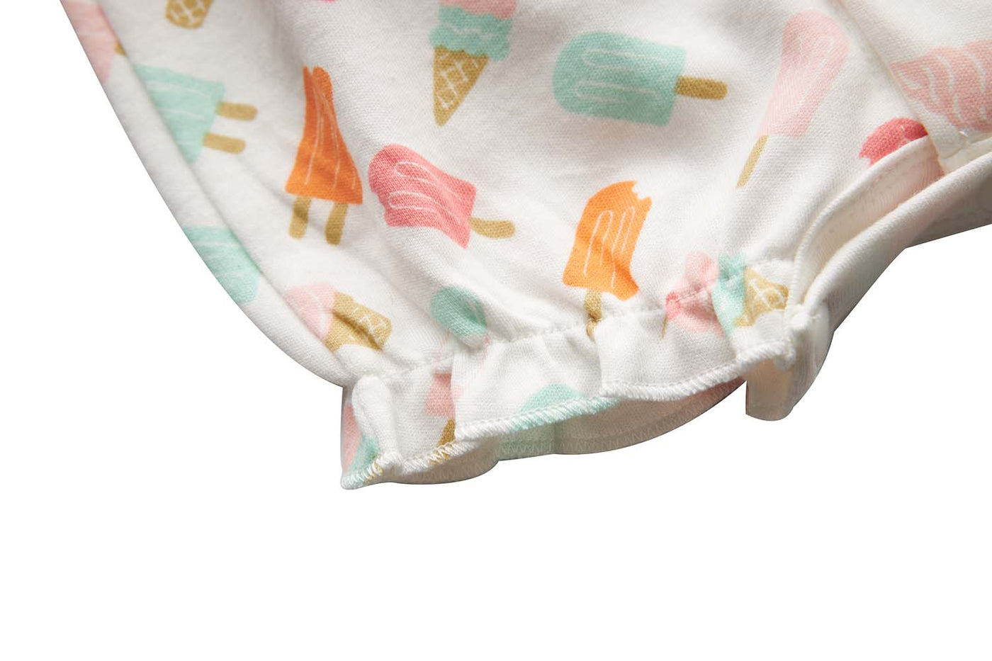 Baby Girl White w Popsicles Romper - Little Kooma