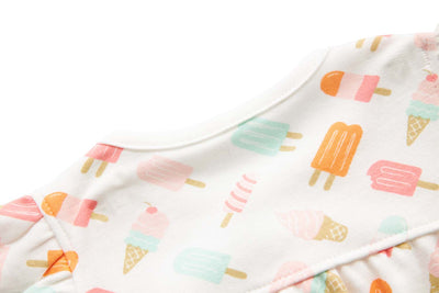 Baby Girl White w Popsicles Romper - Little Kooma