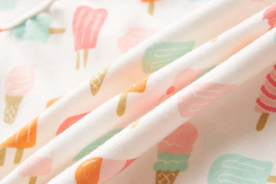 Baby Girl White w Popsicles Romper - Little Kooma