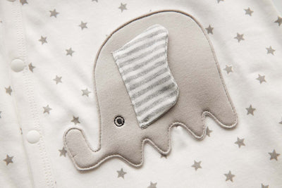 Baby Stars n Elephant Romper - Little Kooma