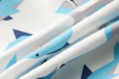 Baby Boy White w Sharks Romper - Little Kooma