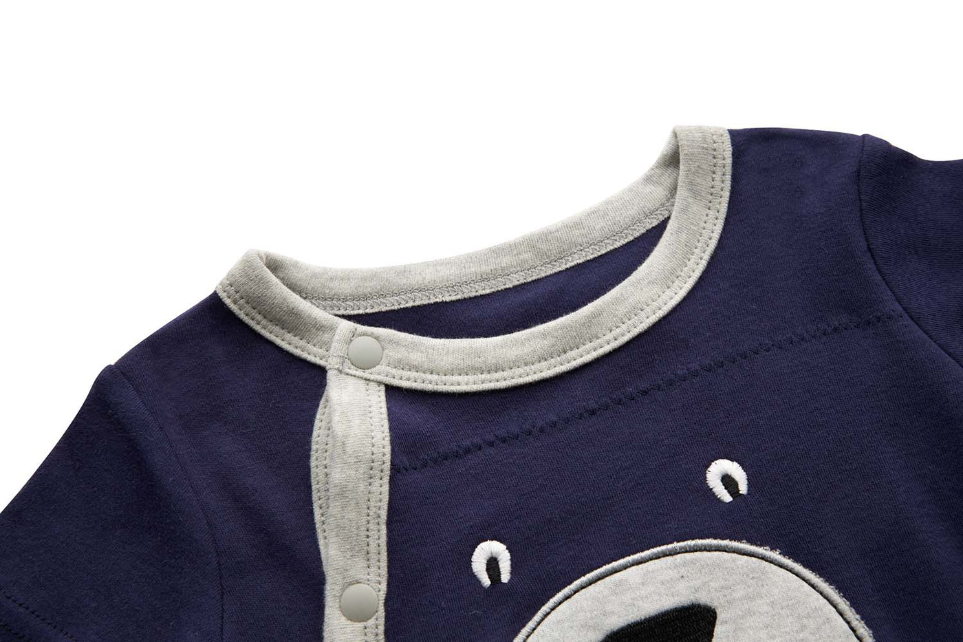 Baby Dark Blue Bear Romper - Little Kooma