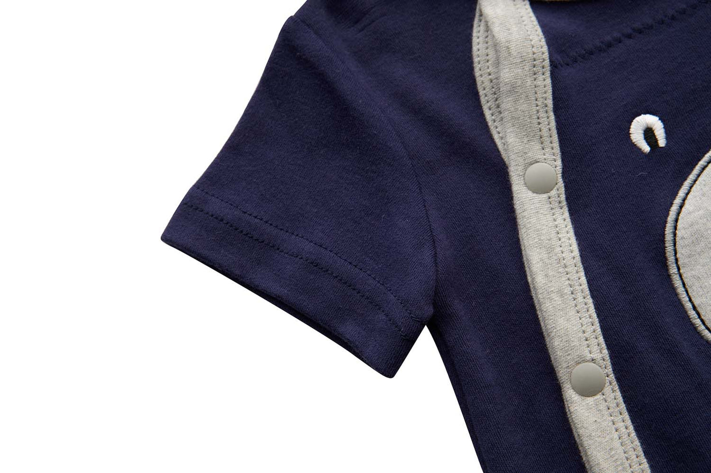Baby Dark Blue Bear Romper - Little Kooma