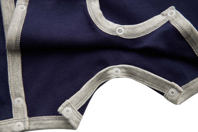 Baby Dark Blue Bear Romper - Little Kooma