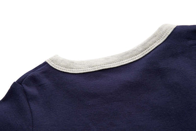 Baby Dark Blue Bear Romper - Little Kooma