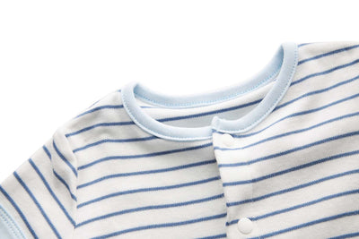 Baby Stripes w Ship Romper - Little Kooma