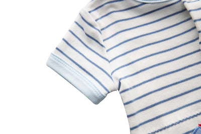 Baby Stripes w Ship Romper - Little Kooma