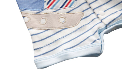 Baby Stripes w Ship Romper - Little Kooma