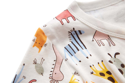 Baby Kimono Sleepsuit All In One Animals - Little Kooma