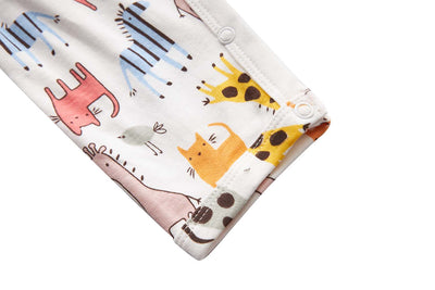 Baby Kimono Sleepsuit All In One Animals - Little Kooma