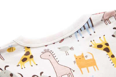 Baby Kimono Sleepsuit All In One Animals - Little Kooma