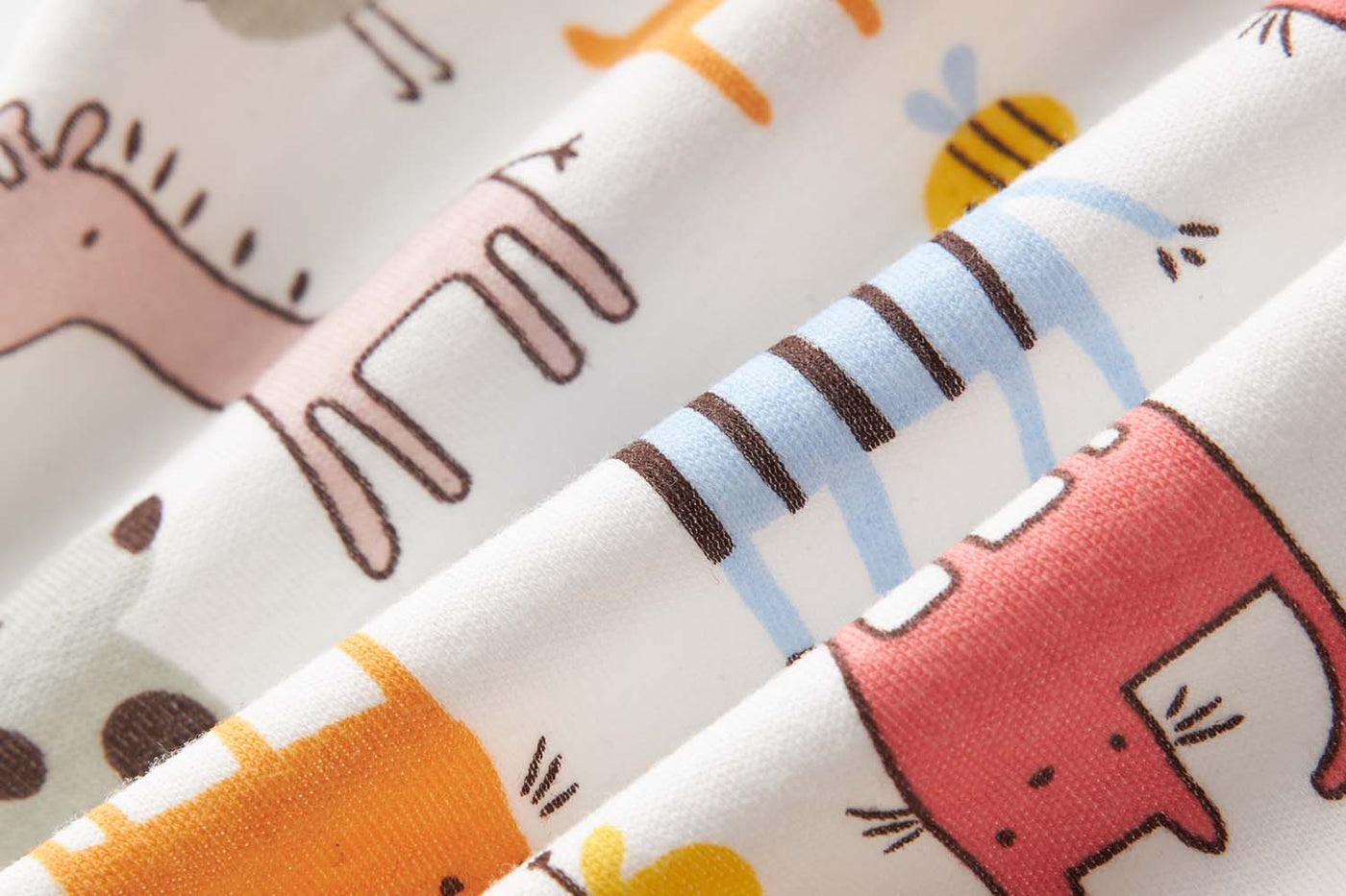 Baby Kimono Sleepsuit All In One Animals - Little Kooma