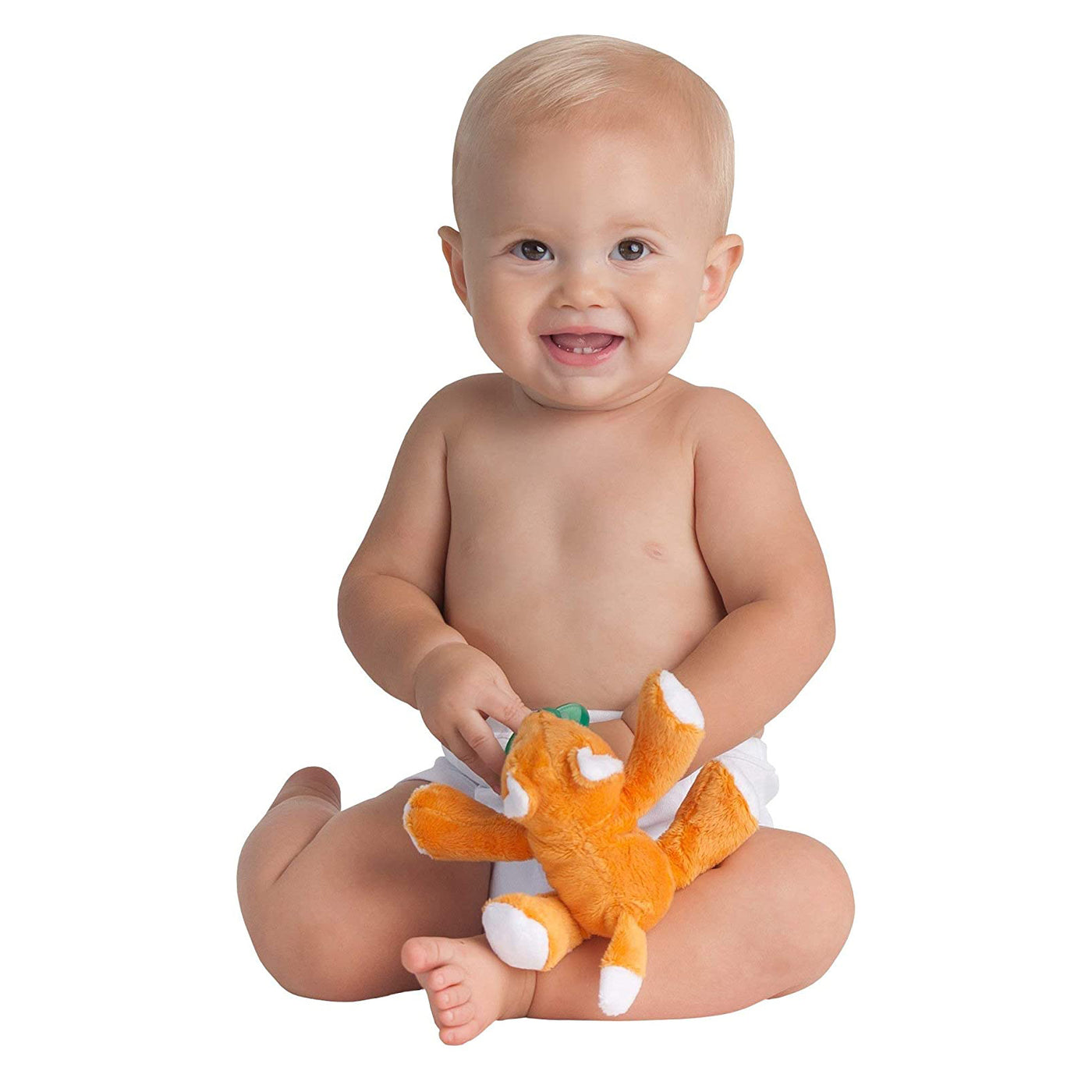 Nookums Paci-Plushies Shakies - Fox Pacifier Holder - Plush Toy Includes Detachable Pacifier - Little Kooma