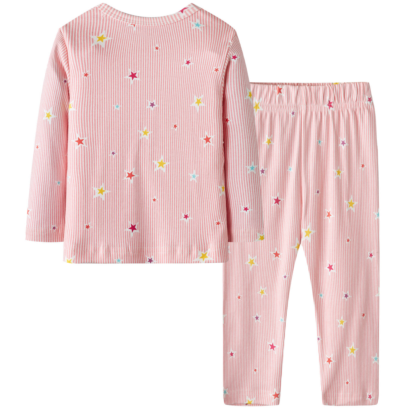 Baby Kids Pajamas Unicorn Pink w Stars Top w Pants Set - Little Kooma