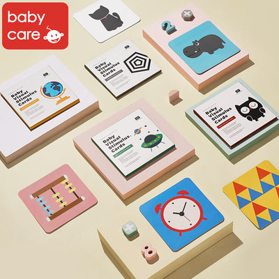 Baby Visual Stimulus Cards Early Education Card Visual Card Color Card Four Packs - Little Kooma