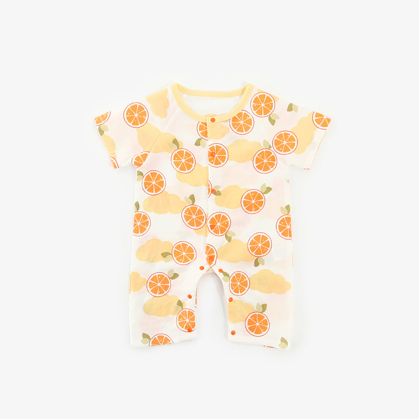 Baby Fruits Gauze Romper Front Buttons - 1006 - Little Kooma