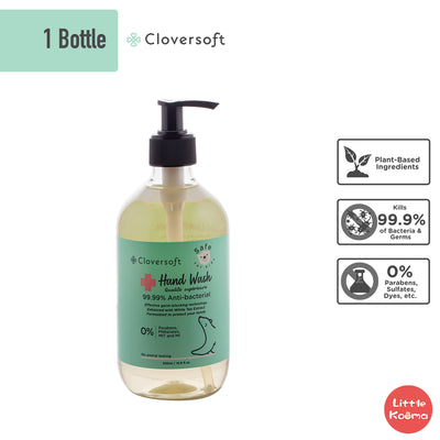 Cloversoft Antibacterial Hand Wash Efficacy Tested - 500ml per Bottle - Little Kooma