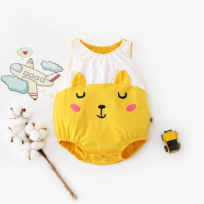 Baby Bunny Bear Sleevess Bodysuit - Little Kooma