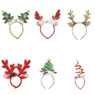 Kids Adults Christmas Hair Hoop Headband w LED Light - 1126 - Little Kooma
