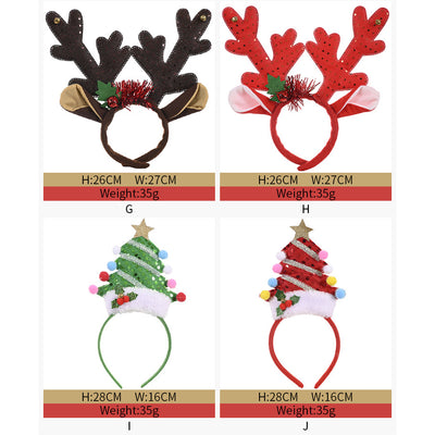 Kids Adults Christmas Hair Hoop Headband w LED Light - 1126 - Little Kooma