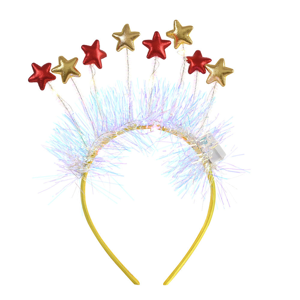 Kids Adults Christmas Hair Hoop Headband w LED Light - 1126 - Little Kooma