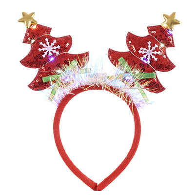 Kids Adults Christmas Hair Hoop Headband w LED Light - 1126 - Little Kooma