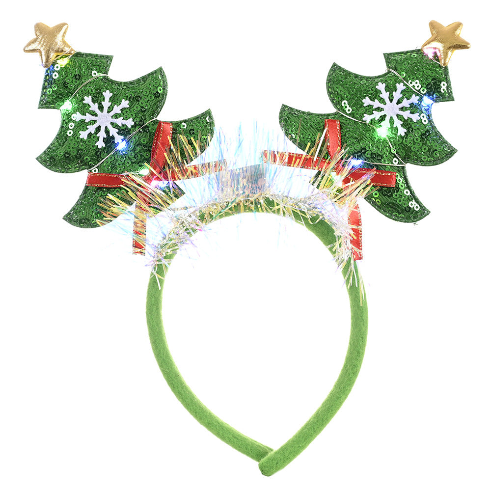 Kids Adults Christmas Hair Hoop Headband w LED Light - 1126 - Little Kooma