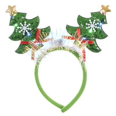 Kids Adults Christmas Hair Hoop Headband w LED Light - 1126 - Little Kooma