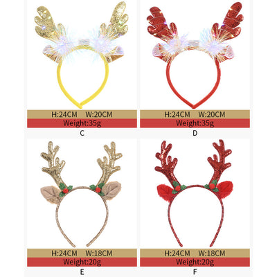 Kids Adults Christmas Hair Hoop Headband w LED Light - 1126 - Little Kooma