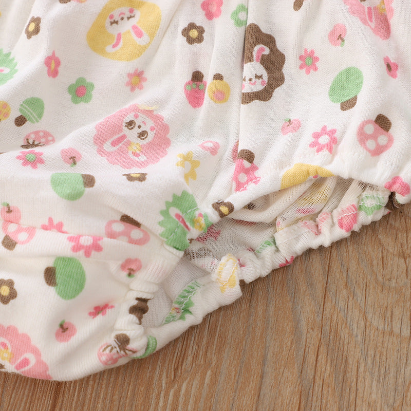 Baby Kid Girls Cotton Briefs Underwear Mushroom Bunny 2 Pack - Little Kooma