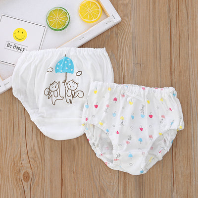 Baby Kid Girls Cotton Briefs Underwear Mushroom Bunny 2 Pack - Little Kooma