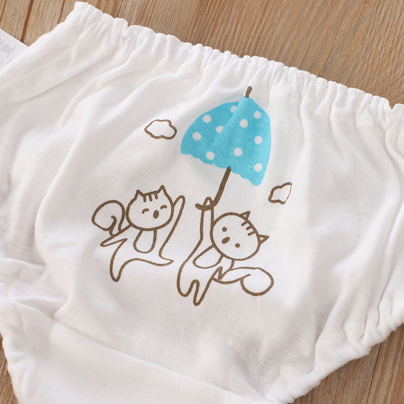 Baby Kid Girls Cotton Briefs Underwear Mushroom Bunny 2 Pack - Little Kooma