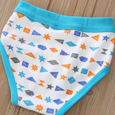 Baby Kid Boys Cotton Brief Underwear Jungle Animals Blue Bear 3 Pack - Little Kooma