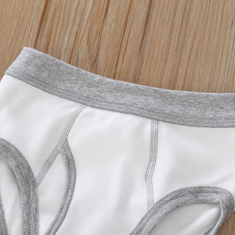 Baby Kid Boys Cotton Brief Underwear Jungle Animals Blue Bear 3 Pack - Little Kooma