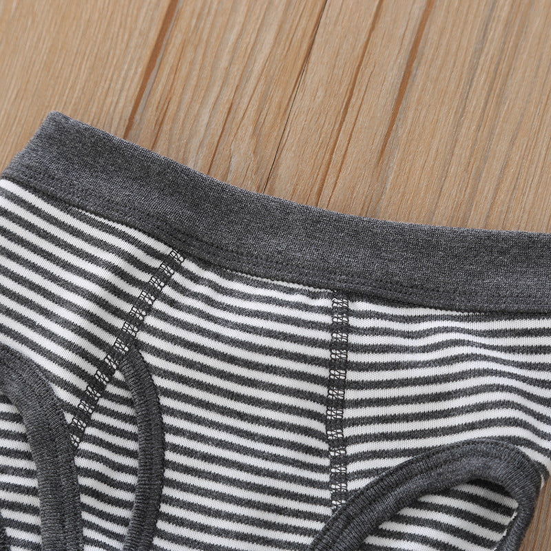 Baby Kid Boys Cotton Brief Underwear Jungle Animals Blue Bear 3 Pack - Little Kooma