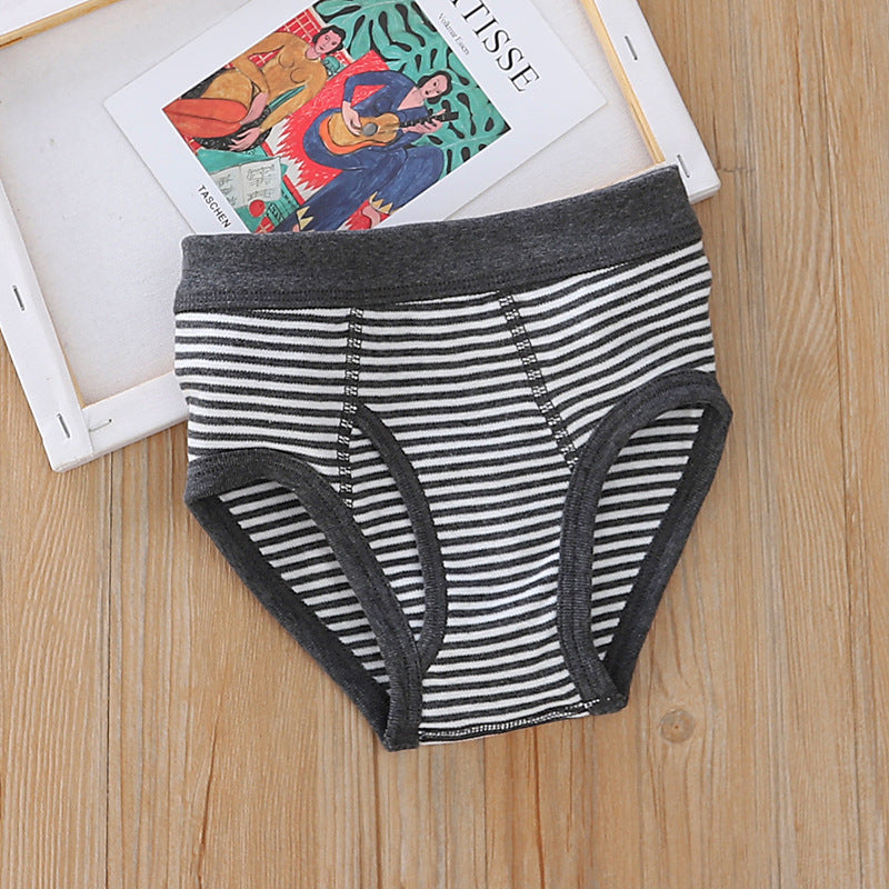 Baby Kid Boys Cotton Brief Underwear Jungle Animals Blue Bear 3 Pack - Little Kooma