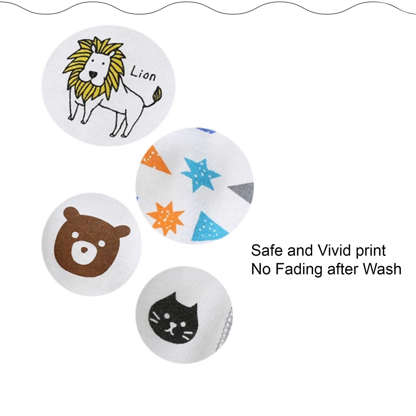 Baby Kid Boys Cotton Brief Underwear Jungle Animals Blue Bear 3 Pack - Little Kooma