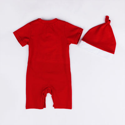 Baby Boy Christmas Outfit Santa Claus Romper Two Piece Set - 1125 - Little Kooma