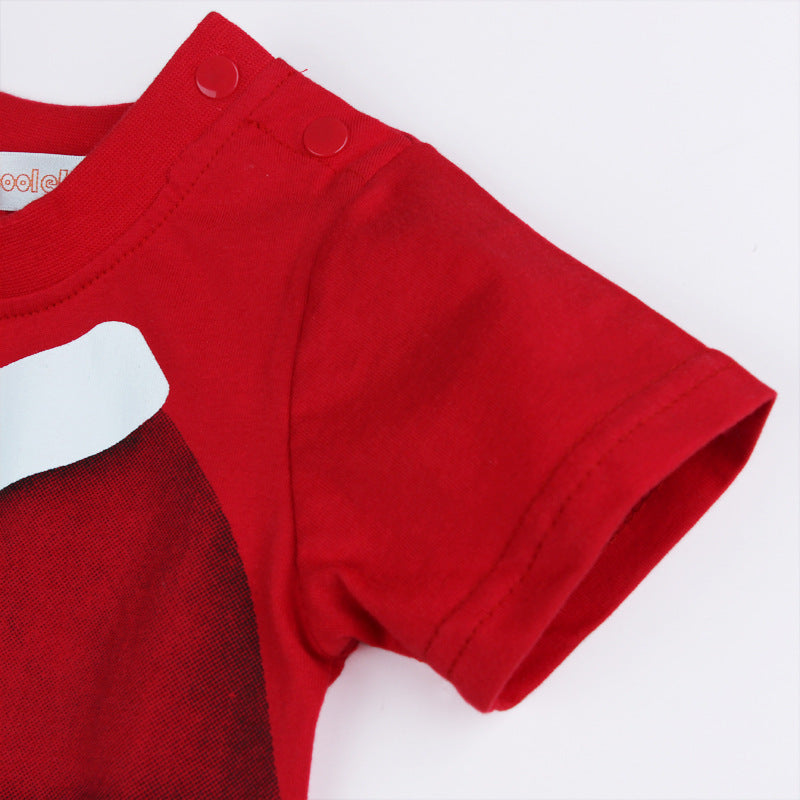 Baby Boy Christmas Outfit Santa Claus Romper Two Piece Set - 1125 - Little Kooma